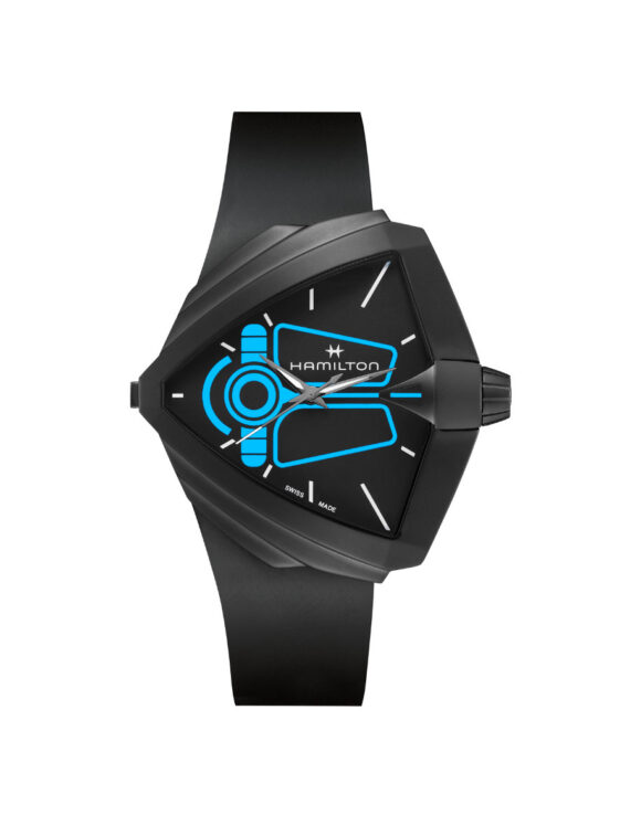 Hamilton Ventura XXL Bright Dune Limited Edition con quadrante analogico illuminato di blu