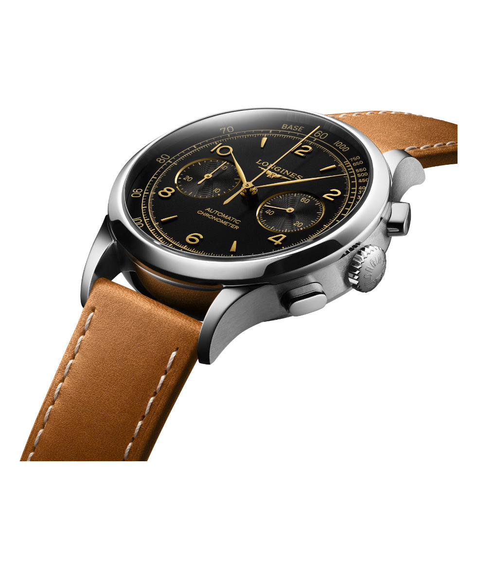 Longines Record Chrono Auto 40mm L2.921.4.56.2 | 40 mm 33406 - Longines Record Chrono Auto 40mm