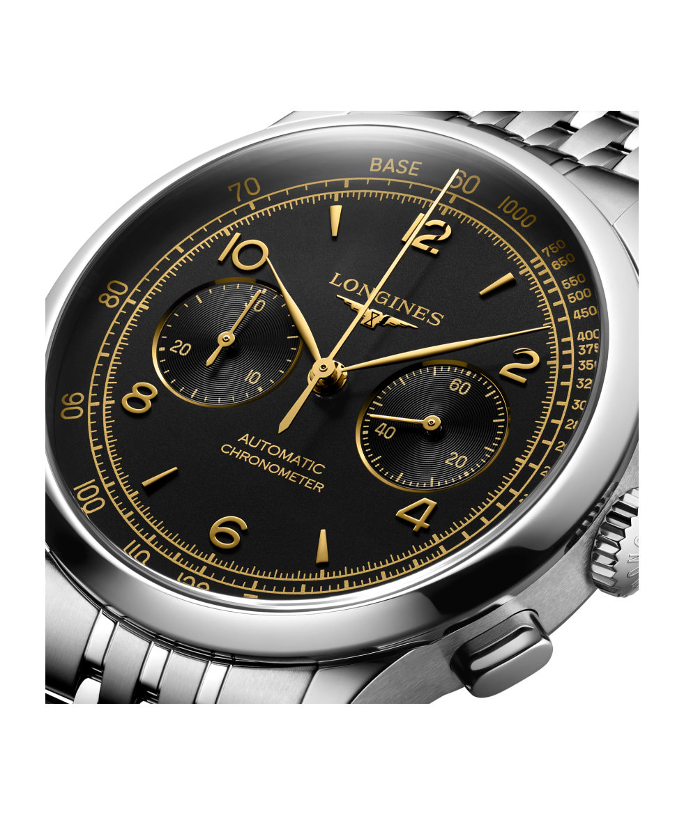Longines Record Chrono Auto 40mm L2.921.4.56.6 | 40 mm 33413 - Longines Record Chrono Auto 40mm
