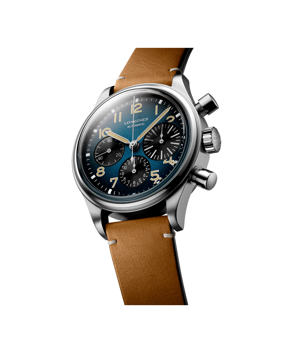 Longines Heritage Avigation Big Eye Chrono Auto 41mm L2.816.1.93.2 | 41 mm 32771 - Longines Heritage Avigation Big Eye Chrono Auto 41mm