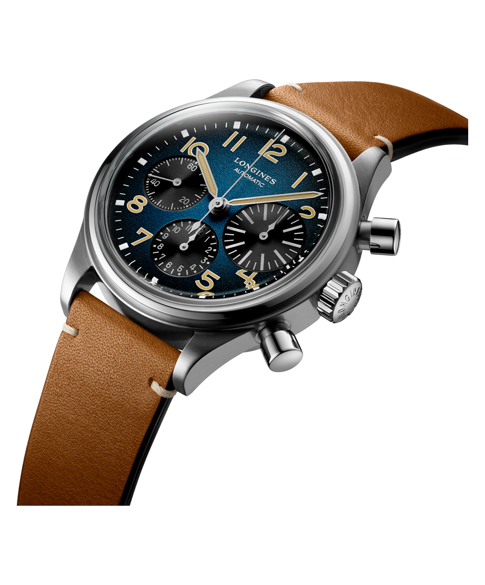 Longines Heritage Avigation Big Eye Chrono Auto 41mm L2.816.1.93.2 | 41 mm 32772 - Longines Heritage Avigation Big Eye Chrono Auto 41mm