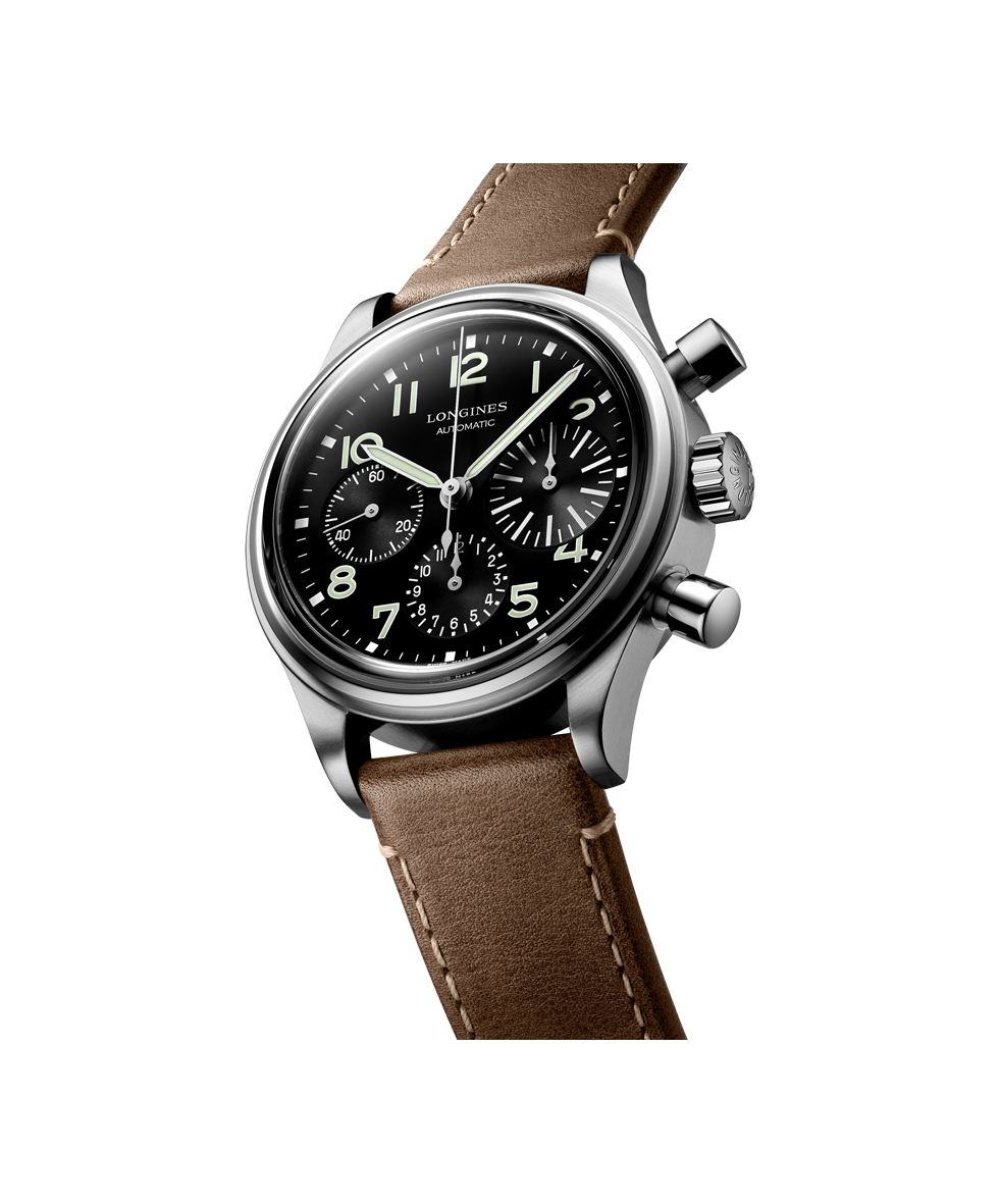 Longines Heritage Avigation Big Eye Chrono Auto 41mm L2.816.4.53.2 | 41 mm 32765 - Longines Heritage Avigation Big Eye Chrono Auto 41mm