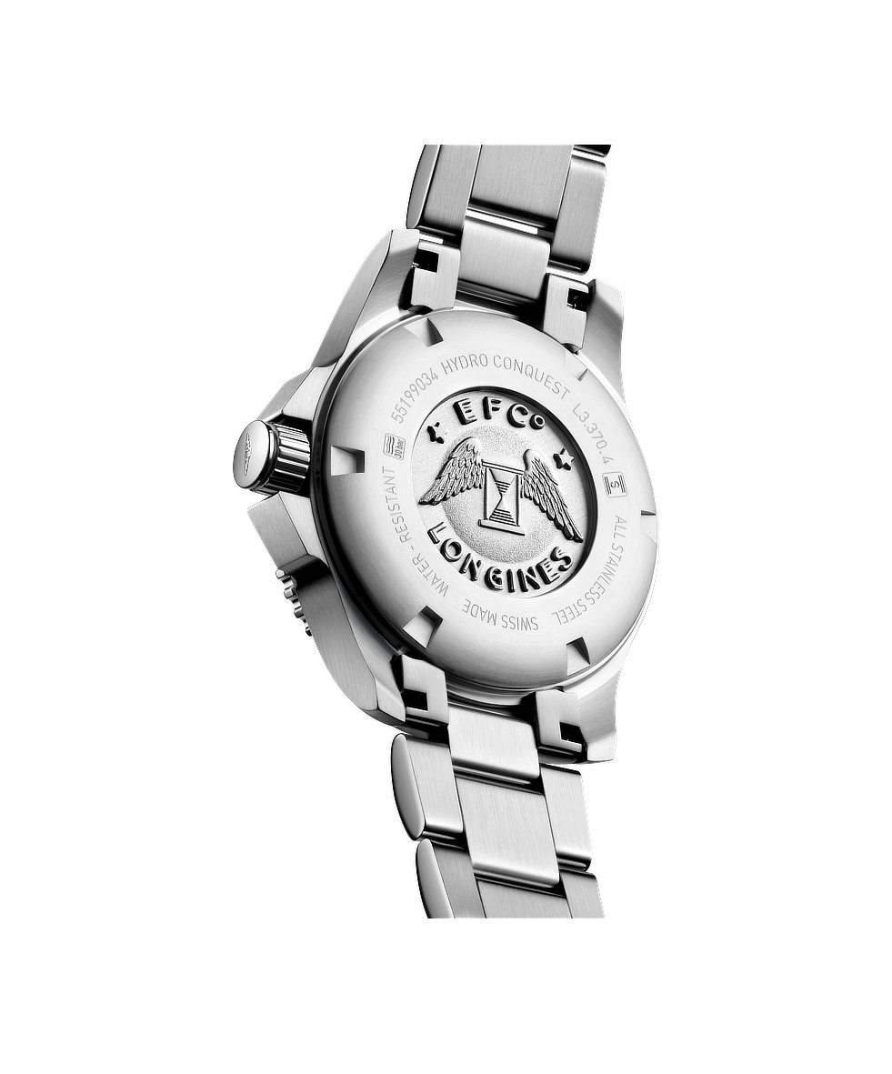 Longines Hydroconquest 32mm Madreperla e Diamanti Lunetta Ceramica Acciaio Quarzo L3.370.4.87.6 | 32 mm 37636 - Longines Hydroconquest 32mm Madreperla e Diamanti Lunetta Ceramica Acciaio Quarzo