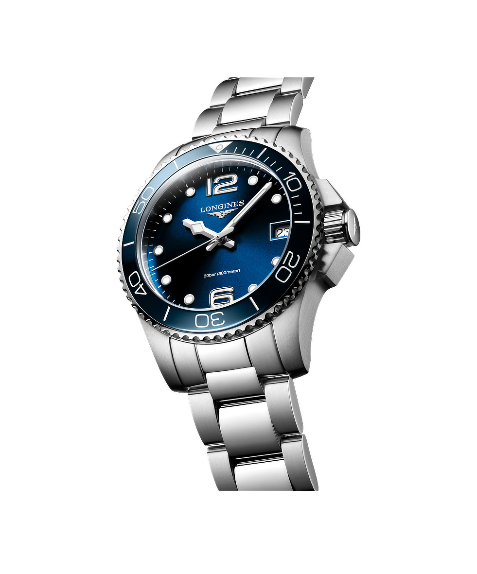 Longines Hydroconquest 32mm Blu Lunetta Ceramica Acciaio Quarzo L3.370.4.96.6 | 32 mm 37631 - Longines Hydroconquest 32mm Blu Lunetta Ceramica Acciaio Quarzo
