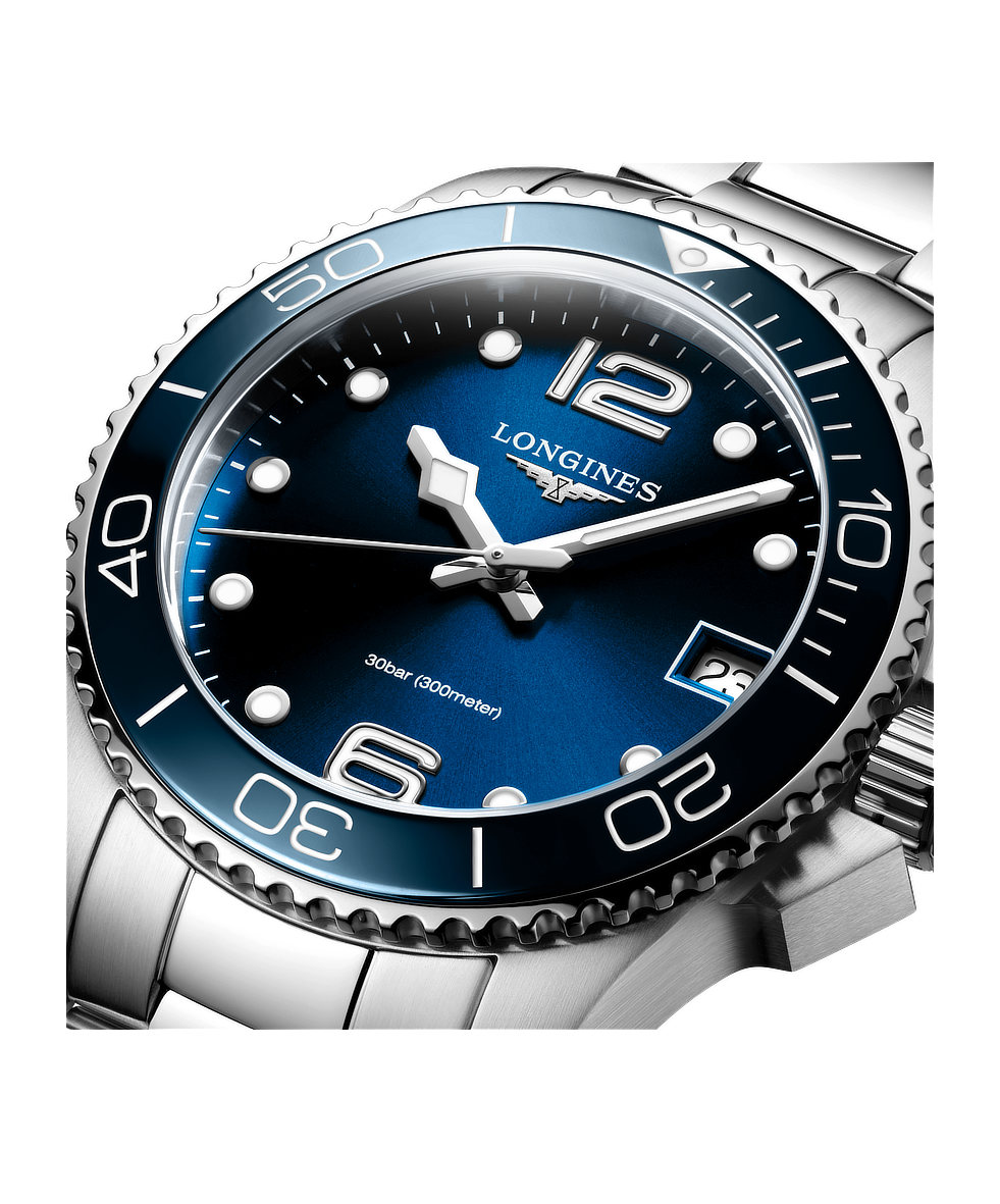 Longines Hydroconquest 32mm Blu Lunetta Ceramica Acciaio Quarzo L3.370.4.96.6 | 32 mm 37632 - Longines Hydroconquest 32mm Blu Lunetta Ceramica Acciaio Quarzo