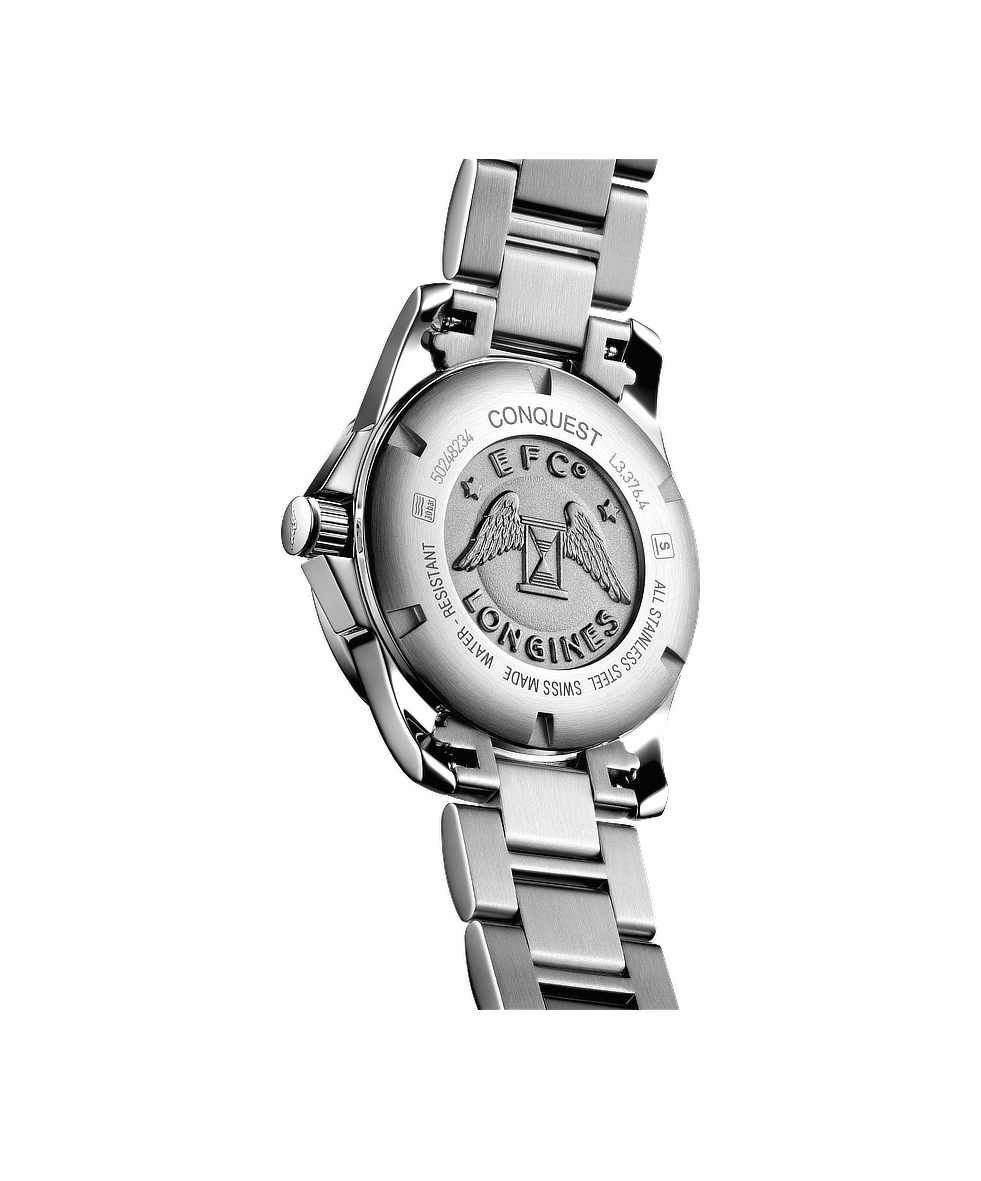 Longines Conquest 29.5mm Argento Acciaio Quarzo L3.376.4.76.6 | 29.50 mm 37468 - Longines Conquest 29.5mm Argento Acciaio Quarzo