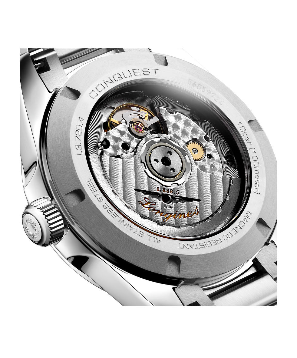 Longines Conquest 38mm Champagne Acciaio Automatico L3.720.4.62.6 | 38 mm 37380 - Longines Conquest 38mm Champagne Acciaio Automatico