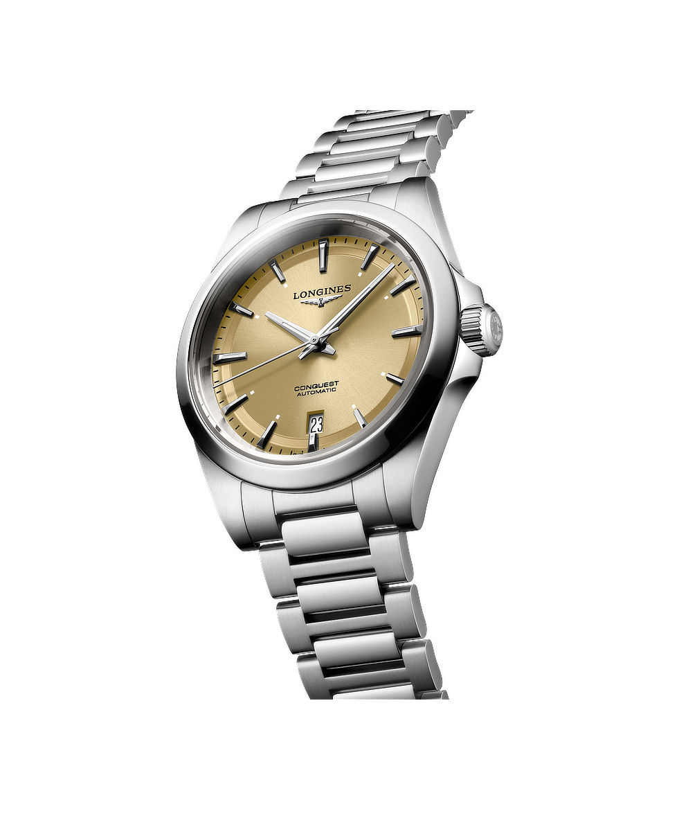 Longines Conquest 38mm Champagne Acciaio Automatico L3.720.4.62.6 | 38 mm 37382 - Longines Conquest 38mm Champagne Acciaio Automatico