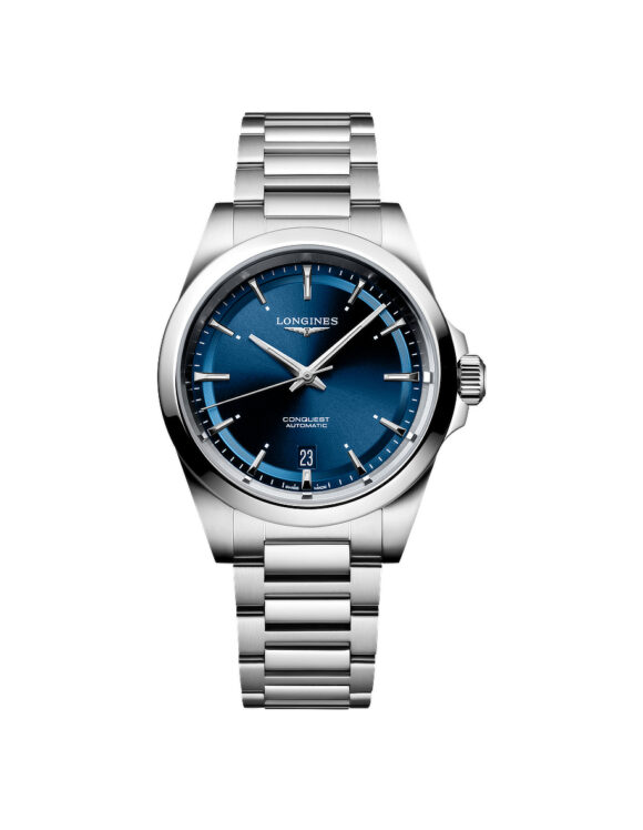 Orologio Longines Conquest 38mm Blu Acciaio Automatico L3-720-4-92-6 - Vista frontale