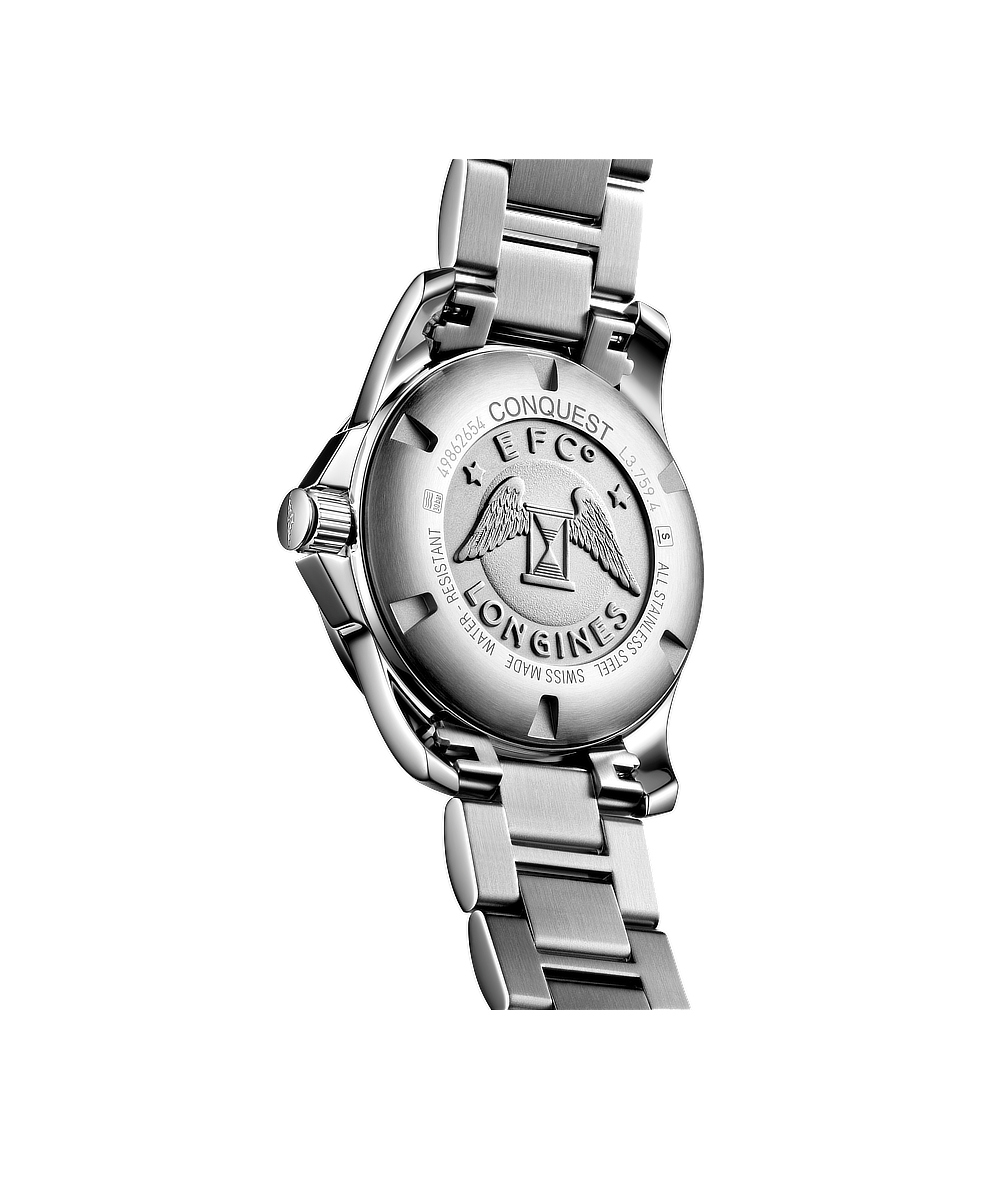 Longines Conquest 41mm Nero Acciaio Quarzo L3.759.4.58.6 | 41 mm 37417 - Longines Conquest 41mm Nero Acciaio Quarzo
