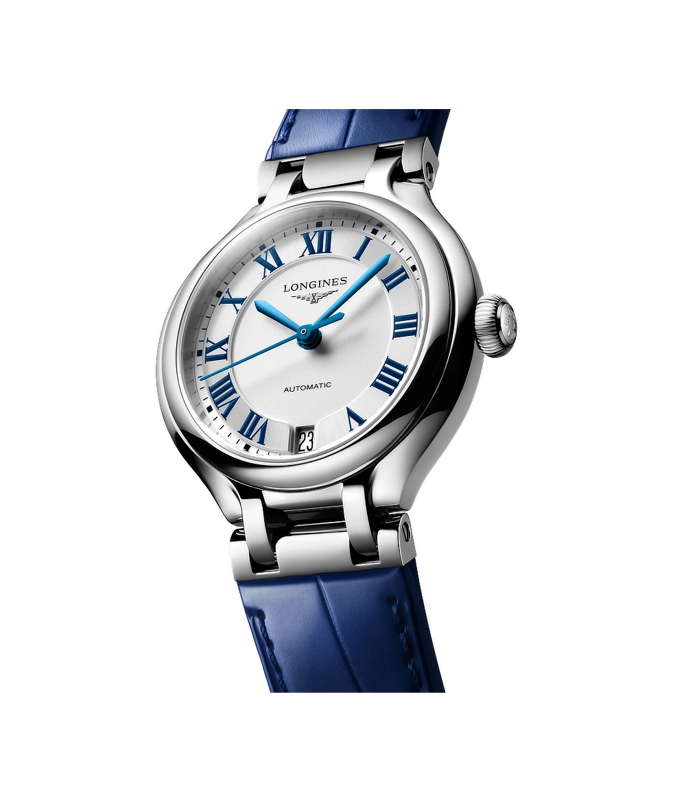Longines Primaluna 34mm Argento Cinturino Pelle Automatico L8.124.4.71.2 | 34 mm 37692 - Longines Primaluna 34mm Argento Cinturino Pelle Automatico