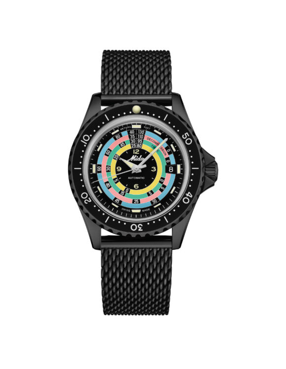 Mido Ocean Star Decompression Timer 1961 Limited Edition con bracciale in acciaio PVD nero