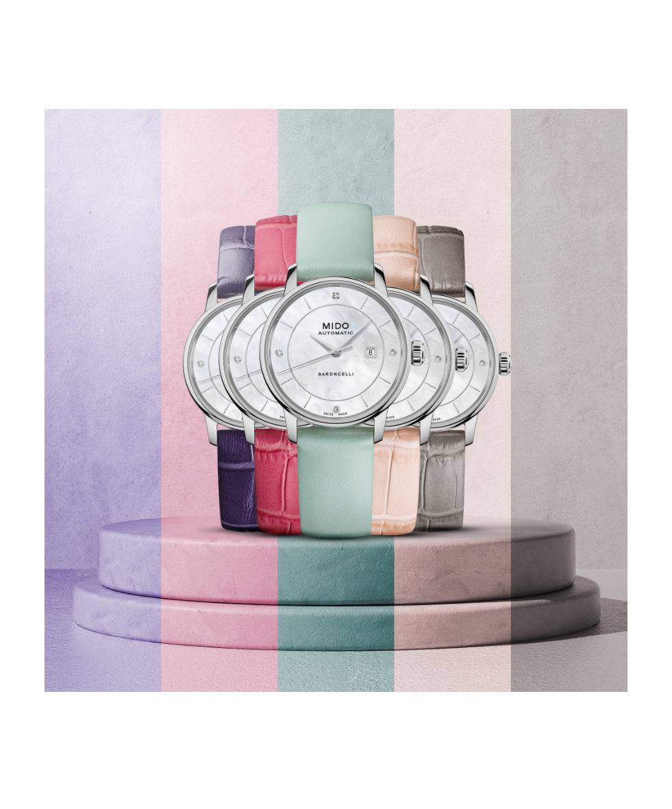 Mido Baroncelli Signature Lady Colours Auto 30mm M037.207.16.106.00 | 30 mm 33385 - Mido Baroncelli Signature Lady Colours Auto 30mm