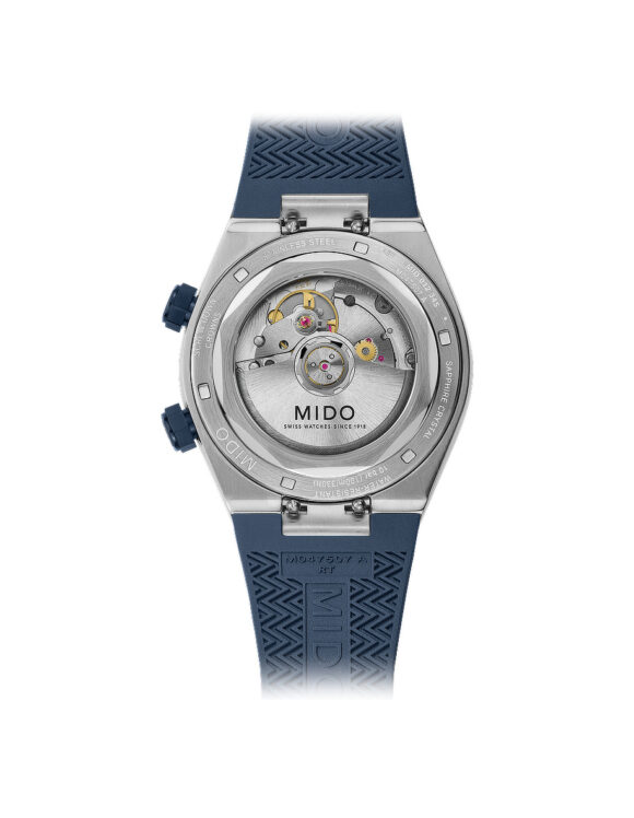 Fondello MIDO Multifort 8 Two Crowns M047.507.17.041.00 - Movimento automatico, fondello avvitato e resistenza all’acqua 100 metri