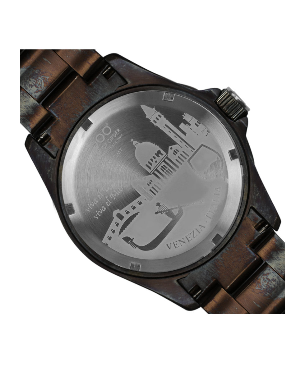 Out of Order Swiss GMT Venezia Ultra Distressed Quartz Gmt 44mm OOO.001-19.VE | 44 mm 35921 - Out of Order Swiss GMT Venezia Ultra Distressed Quartz Gmt 44mm