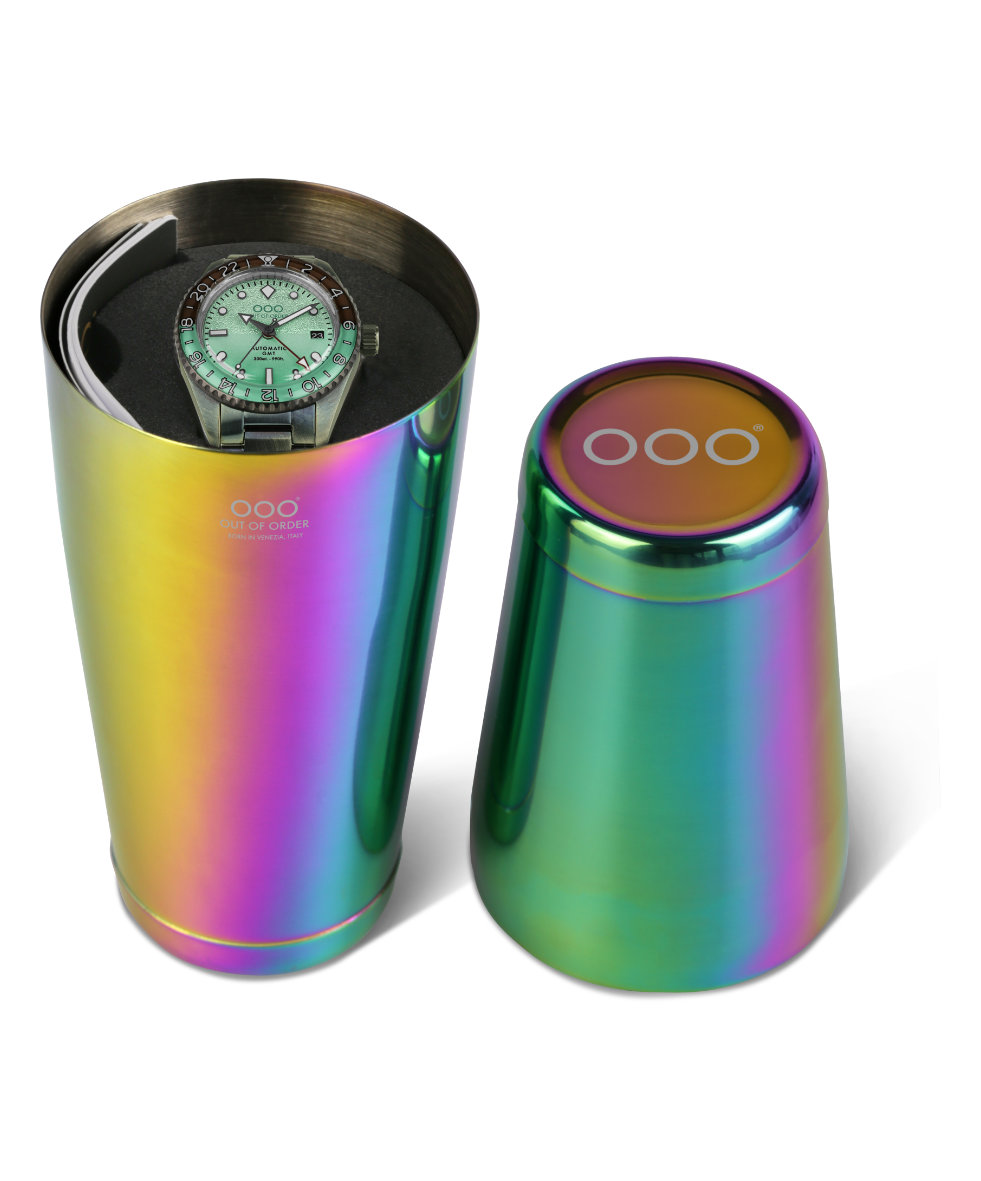 Out of Order Shaker After Eight Ultra Distressed Auto Gmt 40mm OOO.001-25.AE.BAND | 40 mm 35834 - Out of Order Shaker After Eight Ultra Distressed Auto Gmt 40mm