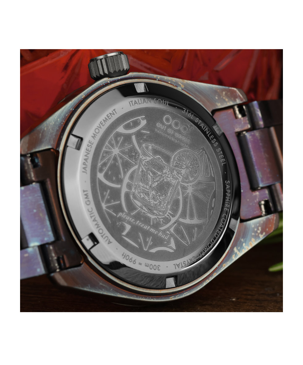 Out of Order Shaker Negroni Ultra Distressed Auto Gmt 40mm OOO.001-25.NE.BAND | 40 mm 35862 - Out of Order Shaker Negroni Ultra Distressed Auto Gmt 40mm